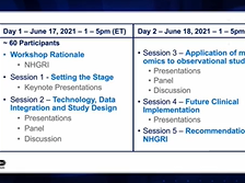 Report to NHGRI Council: Multi-Omics Workshop (September 2021) - Joannella Morales Report to NHGRI Council: Multi-Omics Workshop (September 2021) - Joannella Morales