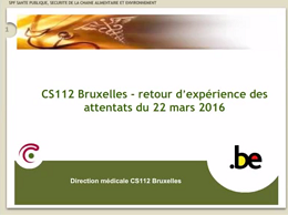 Retour d'expérience Bruxelles : régulation Retour d'expérience Bruxelles : régulation