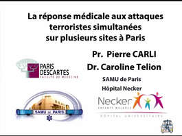 Retour d'expérience Paris : extra et intra hospitalier Retour d'expérience Paris : extra et intra hospitalier