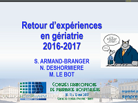 Retour sur lEPP gériatrie 2016