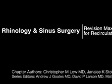 Revision Maxillary Antrostomy for Recirculation