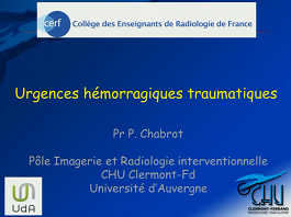 RI hémostase en urgence