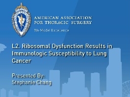 Résultats de la dysfonction ribosomique dans la sensibilité immunologique au cancer du poumon Résultats de la dysfonction ribosomique dans la sensibilité immunologique au cancer du poumon