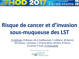 Risque de cancer et d'invasion sous-muqueuse des tumeurs à extension latérale (LST) colorectales et capacité de détection du cancer par les endoscopistes