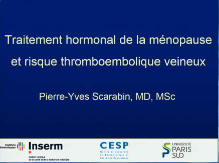 Risque thromboembolique et estrogènes épidémiologie 2015