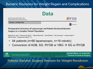 Robotic Bariatric Surgery Revision for Weight Recidivism