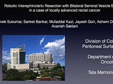 Robotic Intersphincteric Resection and bilateral seminal vesicle excision in advanced rectal cancer Robotic Intersphincteric Resection and bilateral seminal vesicle excision in advanced rectal cancer