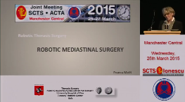 Robotic mediastinal surgery
