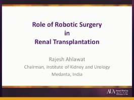 Rôle de la chirurgie robotique en transplantation rénale