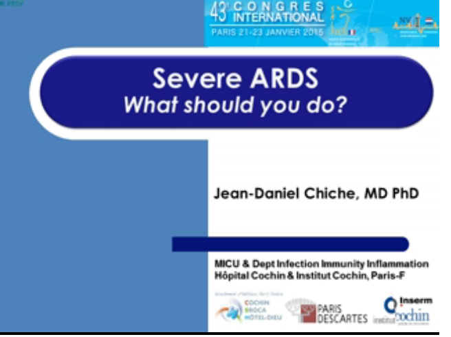 SDRA du nouveau- SDRA sévère que faire? - 2015