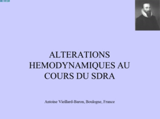 SDRA et circulation - Altérations hémodynamiques au cours du SDRA - 2015