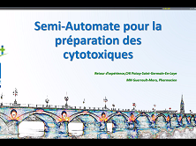 Semi-automate pour la préparation de lots de cytotoxiques