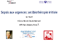 Sepsis aux urgences -Antibiothérapie initiale