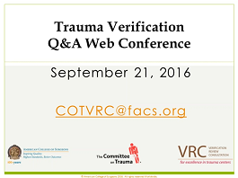 September 2016 VRC QA Webinar September 2016 VRC QA Webinar