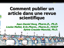Session de travail - Comment publier un article dans une revue scientifique