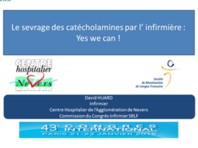 Sevrage des catécholamines par les IDE - Pour ou contre? - Pour - 2015