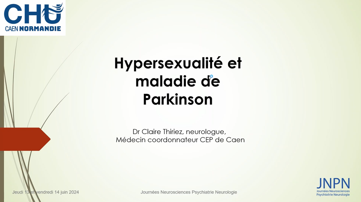 Sexualité et Parkinson : de l'hypo à l'hypersexualité Sexualité et Parkinson : de l'hypo à l'hypersexualité