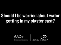 Should I be worried about water accidentally getting in my glass plaster cast? Should I be worried about water accidentally getting in my glass plaster cast?
