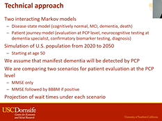 Soeren Mattke: Blood biomarkers and cost and wait time for diagnosing treatment-eligible Soeren Mattke: Blood biomarkers and cost and wait time for diagnosing treatment-eligible