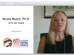 SSC Chair Nicola Mutch Welcomes Participants to ISTH 2020 SSC Sessions