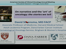 Stories We Tell One Another: Narrative Reflection and the Art of Oncology Stories We Tell One Another: Narrative Reflection and the Art of Oncology
