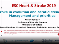 Stroke in evolution and carotid stenosis