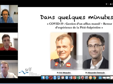 SunRise Webinar CeMIR / SRLF : "COVID-19 Eric Meaudre / Alexandre Demoule" SunRise Webinar CeMIR / SRLF : "COVID-19 Eric Meaudre / Alexandre Demoule"