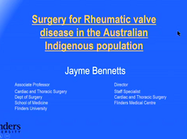Surgery for rheumatic heart disease