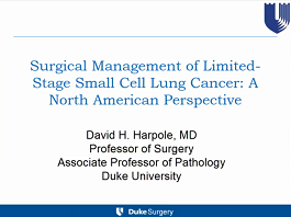 Surgery for small cell carcinoma