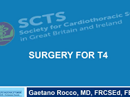 Surgery for T4 tumours