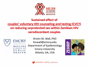Sustained effect of couples' HIV counselling and testing on reducing unprotected sex among HIV serodiscordant couples Sustained effect of couples' HIV counselling and testing on reducing unprotected sex among HIV serodiscordant couples