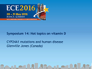 Symposium 14, CYP24A1 mutations and human disease