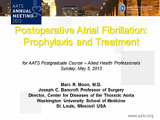 Symposium des Professions Paramédicales - Gestion des fibrillations atriales péri-opératoires Symposium des Professions Paramédicales - Gestion des fibrillations atriales péri-opératoires