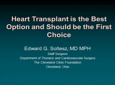 Symposium des Professions Paramédicales - La transplantation de coeur est la meilleure option, et doit rester la première Symposium des Professions Paramédicales - La transplantation de coeur est la meilleure option, et doit rester la première