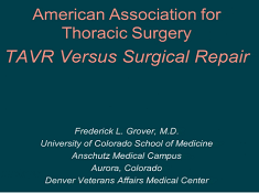Symposium des Professions Paramédicales - Remplacement de la valve aortique par transcathéter (TAVR) VS Réparation Chirugicale Symposium des Professions Paramédicales - Remplacement de la valve aortique par transcathéter (TAVR) VS Réparation Chirugicale