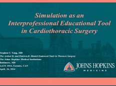 Symposium des Professions Paramédicales - Simulation d'un outil d'éducation interprofessionnel en chirurgie cardiothoracique Symposium des Professions Paramédicales - Simulation d'un outil d'éducation interprofessionnel en chirurgie cardiothoracique