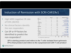 T cell Product Attributes that Correlate with Clinical Efficacy in B-ALL