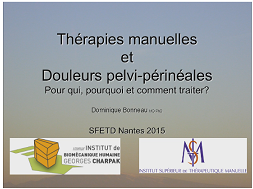 Thérapies manuelles en douleurs pelvi-périnéales : qui et comment traiter ?