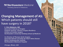 The Changing Management of AS: Which Patients Should Still Have Surgery in 2018 The Changing Management of AS: Which Patients Should Still Have Surgery in 2018