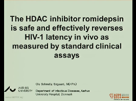 La romidepsine, inhibiteur de l'HDAC, est sûre et efficace dans l'inversion de la latence du VIH-1 in vivo - Tests cliniques standarts