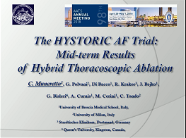 The HISTORIC AF Trial: Mid-Term Results of Hybrid Thoracoscopic Ablation