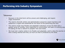 The Next Normal: Reflections on Arts Innovation and Resilience in a Post-COVID World The Next Normal: Reflections on Arts Innovation and Resilience in a Post-COVID World