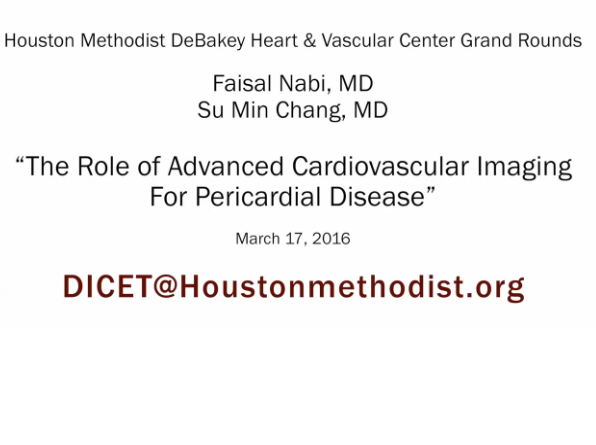 The Role of Advanced Cardiovascular Imaging for Pericardial Disease