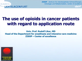 The Use of Opioids in Cancer Patients with Regard to Application Route