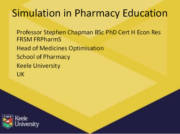 The use of simulation in pharmacy education