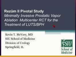 L'énergie thermique pour le traitement des  symptômes des voies urinaires basses dus à l'hyperplasie bénigne de la prostate : étude de phase II