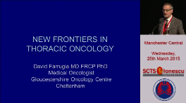 Thoracic oncology new frontiers