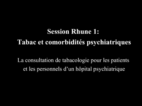 THS 2015 : Atelier Tabac et comorbidité psychiatriques