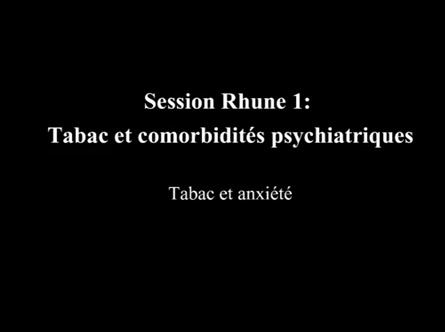 THS 2015 : Atelier Tabac et comorbidité psychiatriques