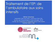 Traitement de l'EP: de l'ambulatoire aux soins intensifs